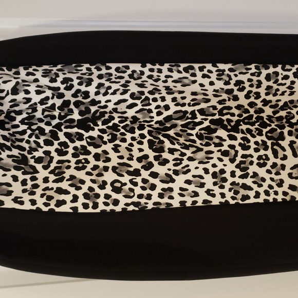 NWT White house black market size 10 stunning pencil skirt leopard accent - Picture 3 of 6